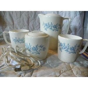 Vintage Rare Rossini Travelers Coffee Kit Original Box Tea‎ Pot Art Deco WORKING